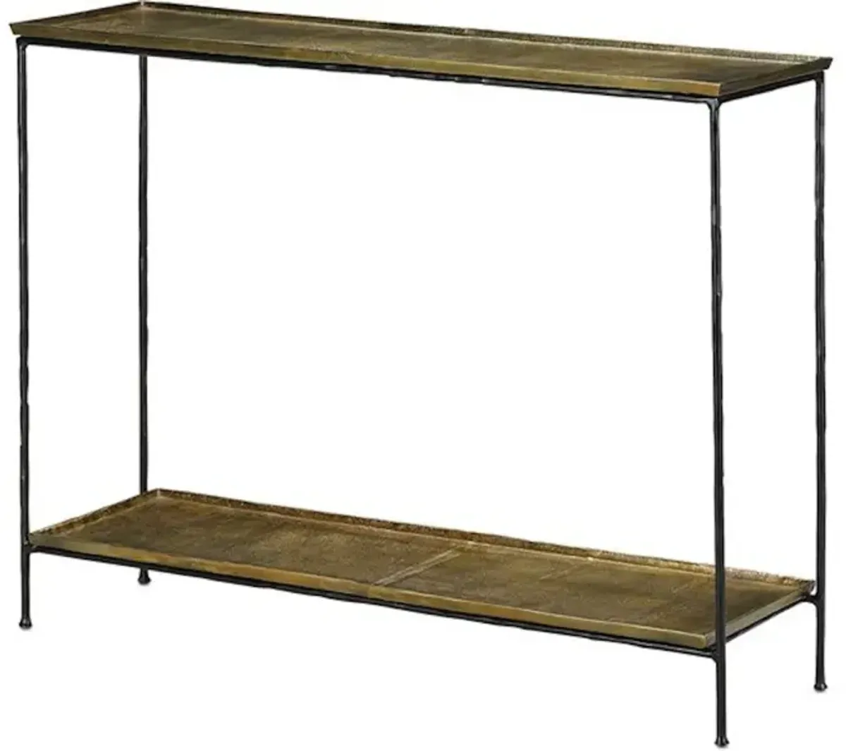 Boyles Brass Console Table