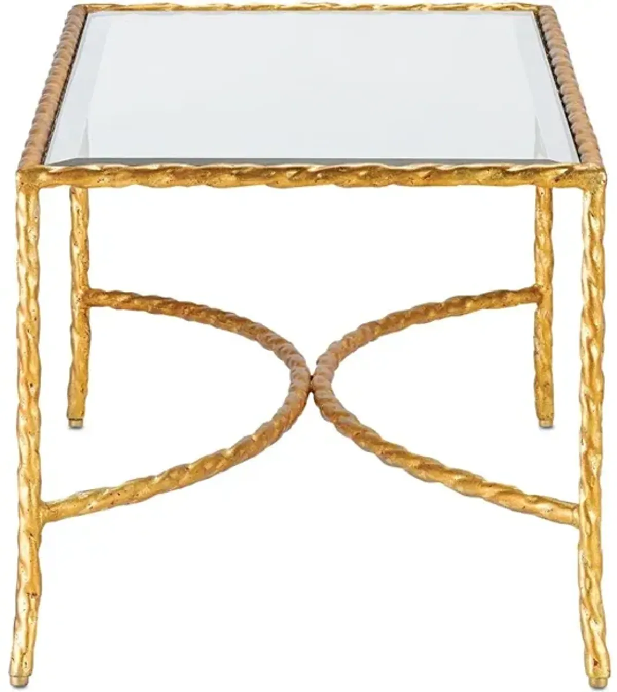 Gilt Twist Bronze Cocktail Table