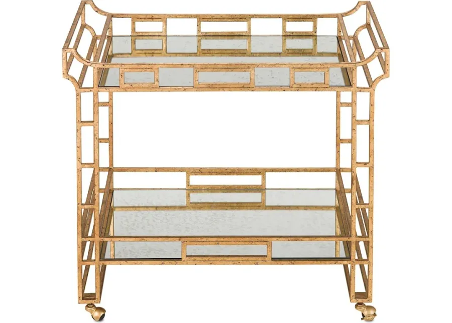 Odeon Gold Bar Cart