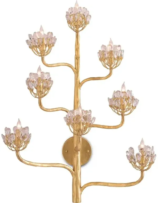 Agave Americana Gold Wall Sconce