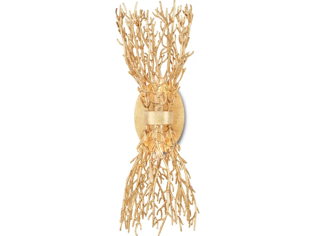 Sea Fan Gold Wall Sconce