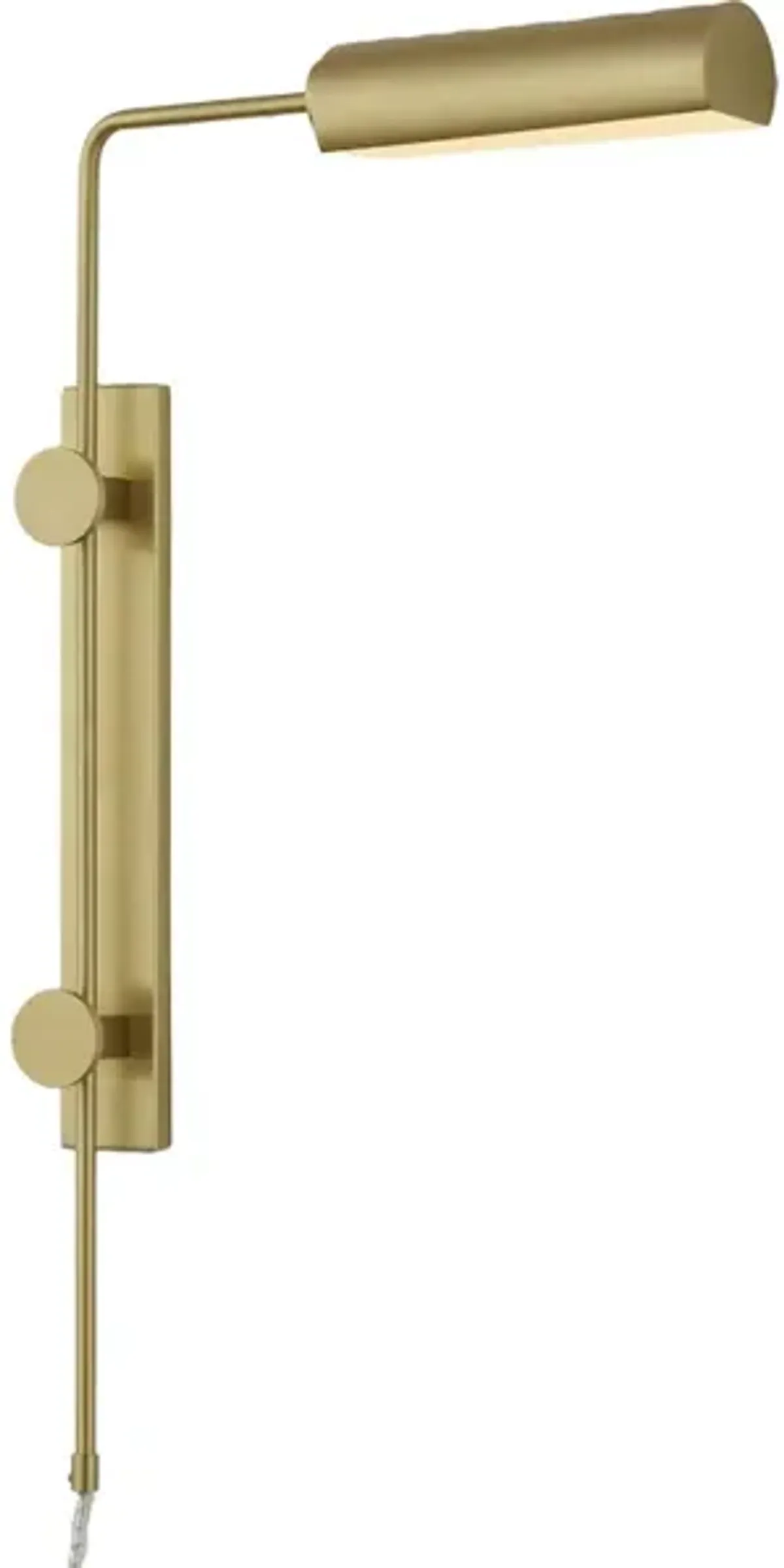 Satire Brass Swing-Arm Wall Sconce