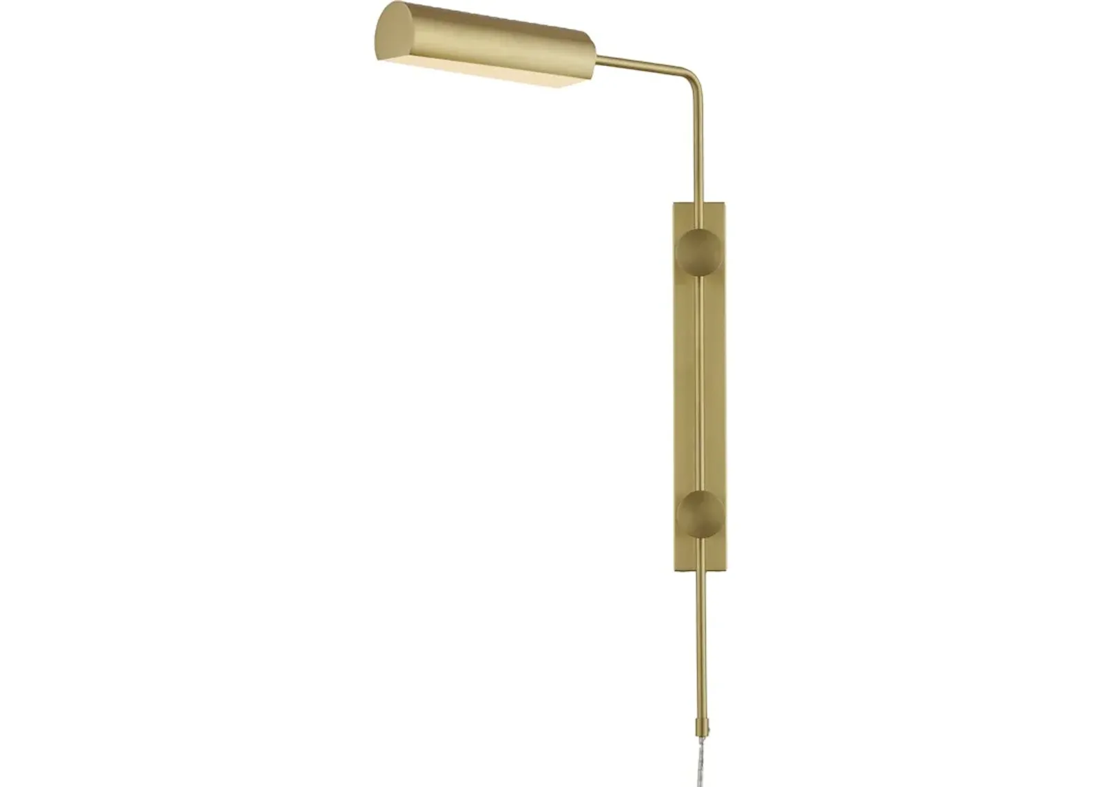 Satire Brass Swing-Arm Wall Sconce