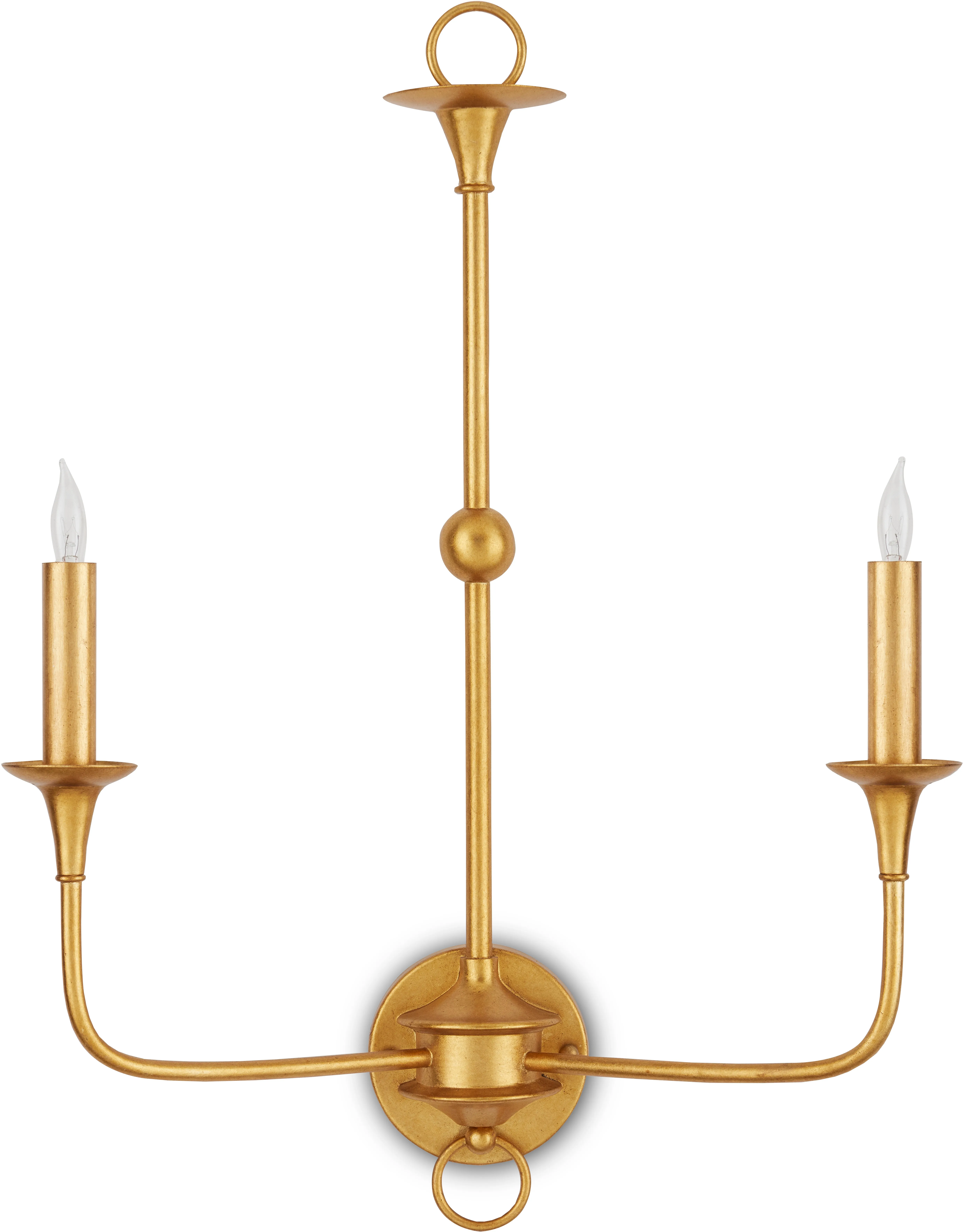 Nottaway Gold Double-Light Wall Sconce