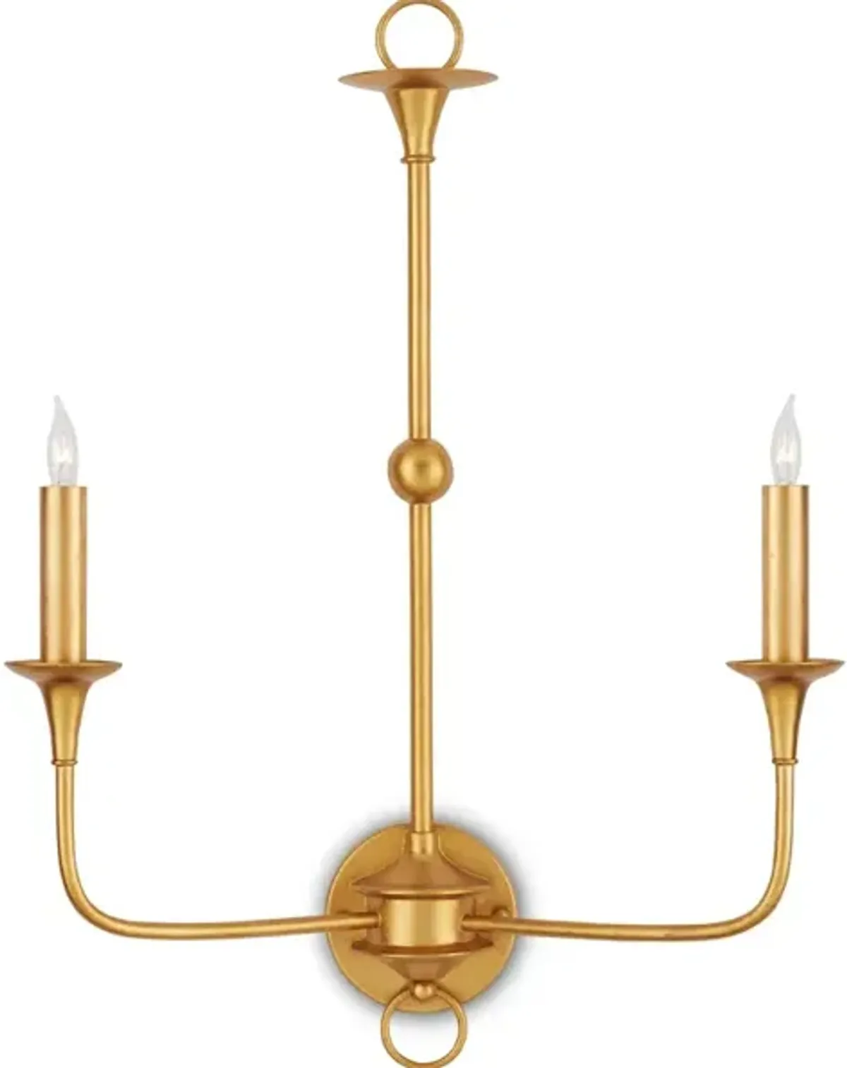 Nottaway Gold Double-Light Wall Sconce