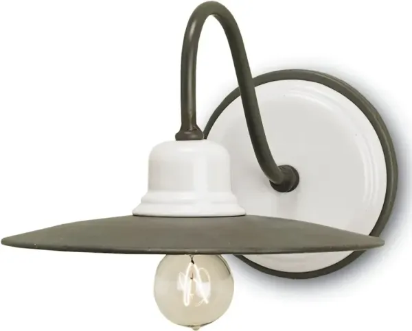 Eastleigh Gray and White Wall Sconce