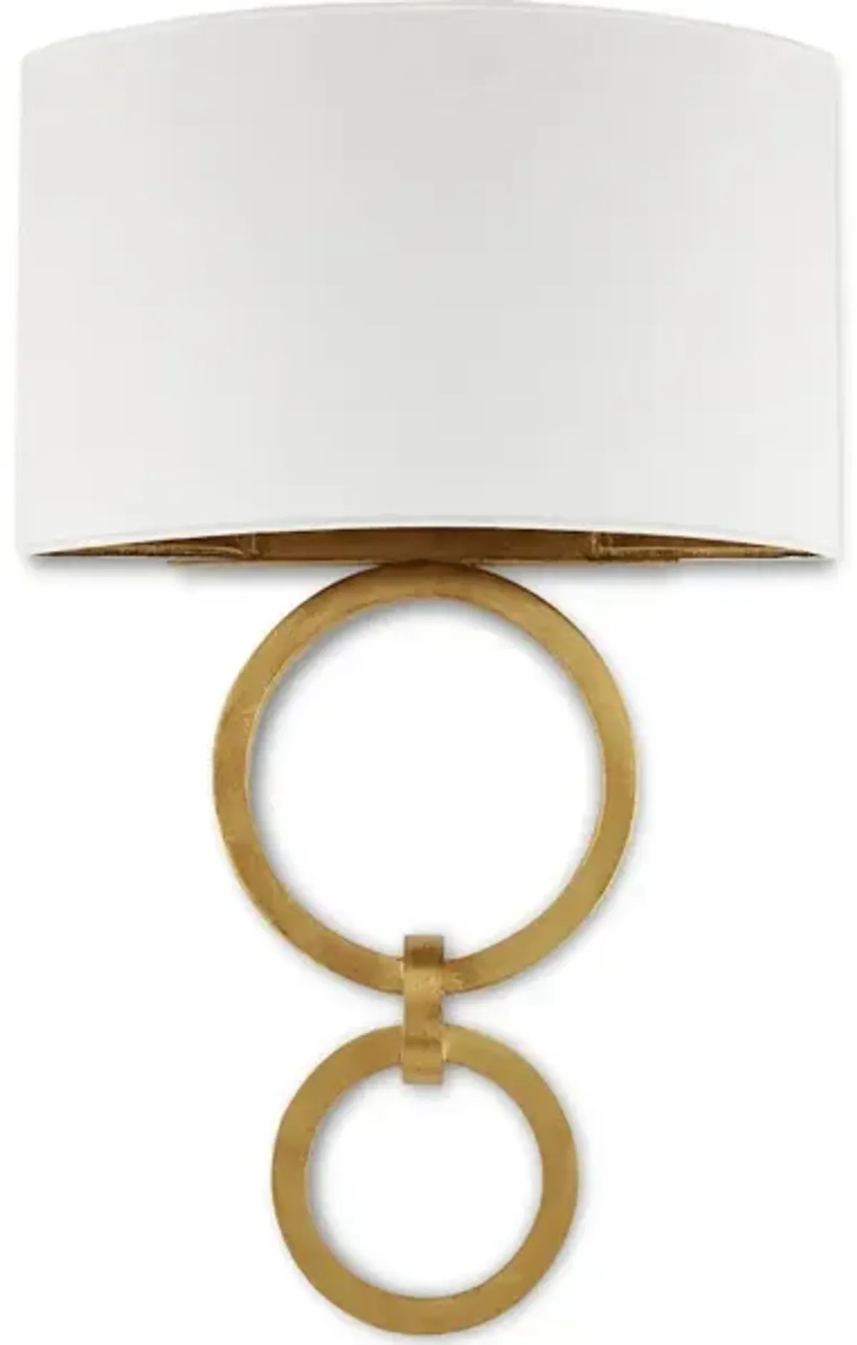 Bolebrook White Wall Sconce, White Shade