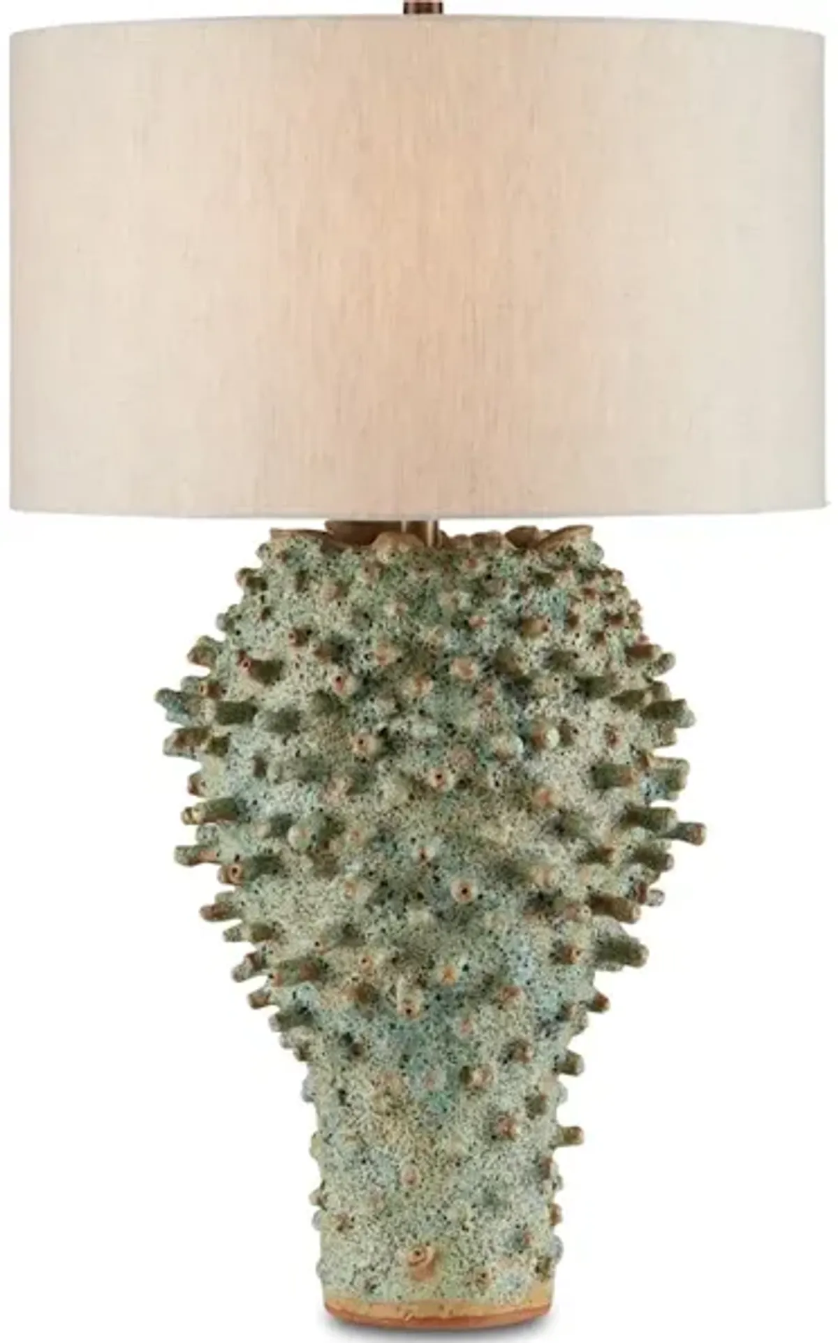 Sea Urchin Green Table Lamp