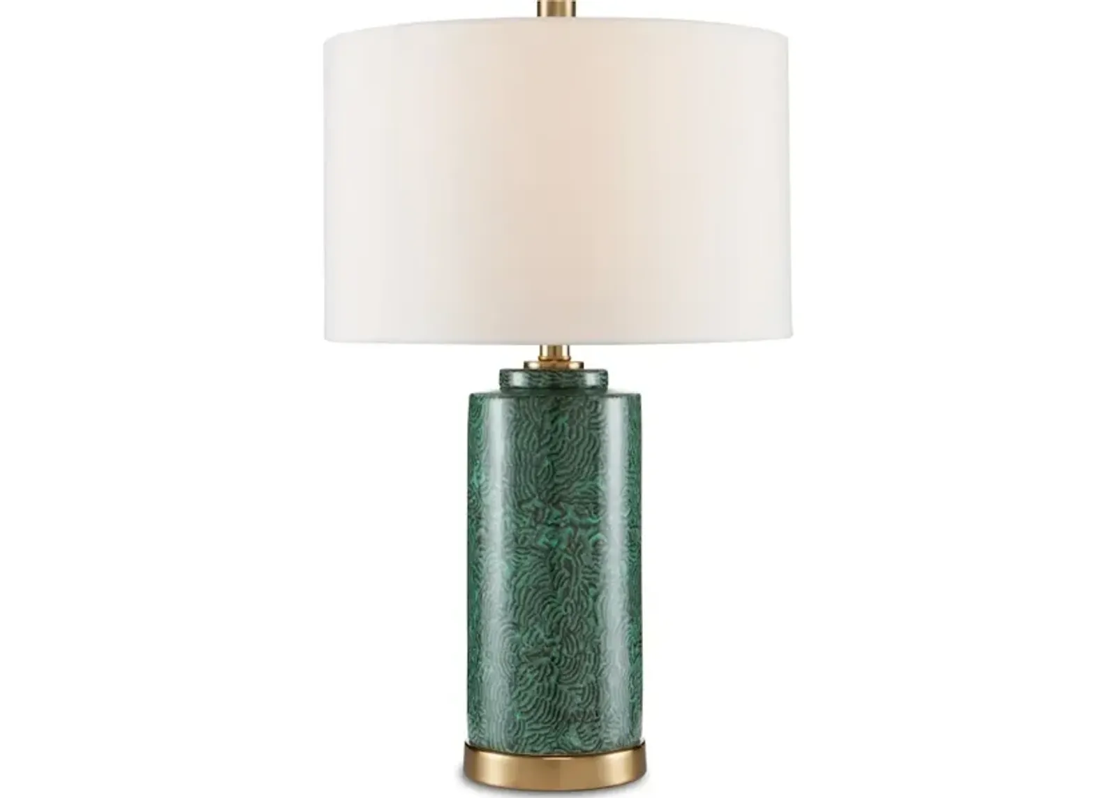 St. Isaac Green Table Lamp