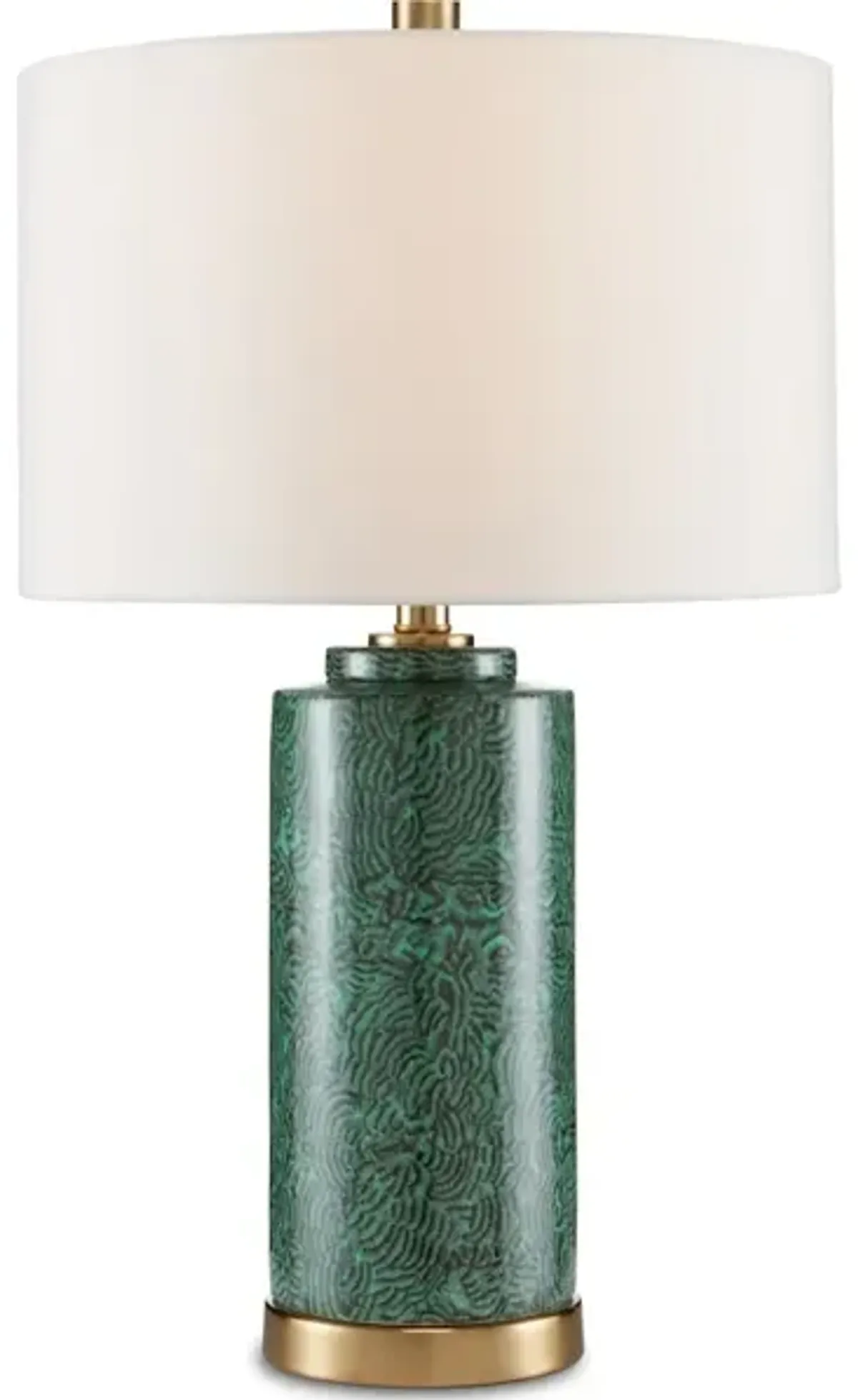 St. Isaac Green Table Lamp