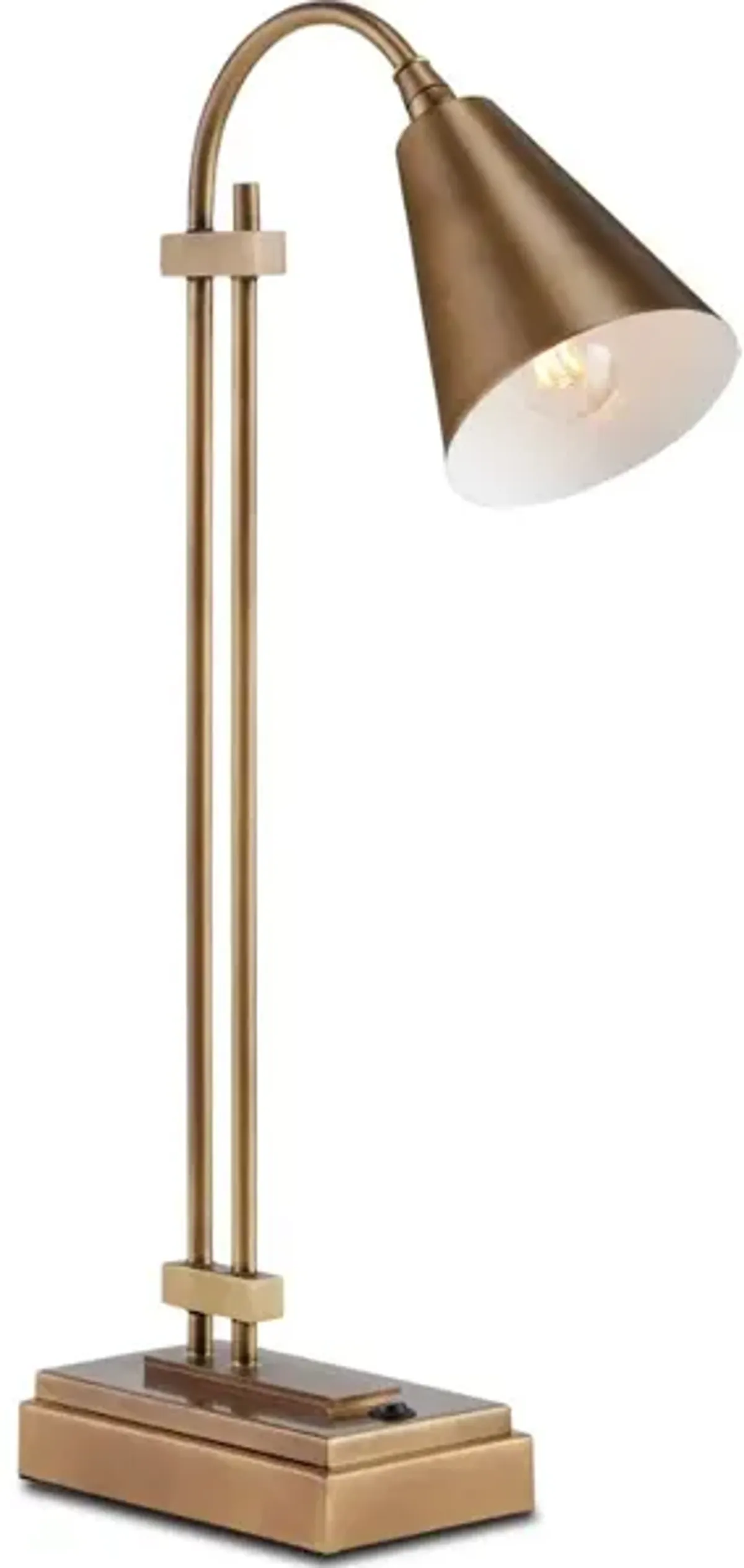 Symmetry Brass Desk Lamp