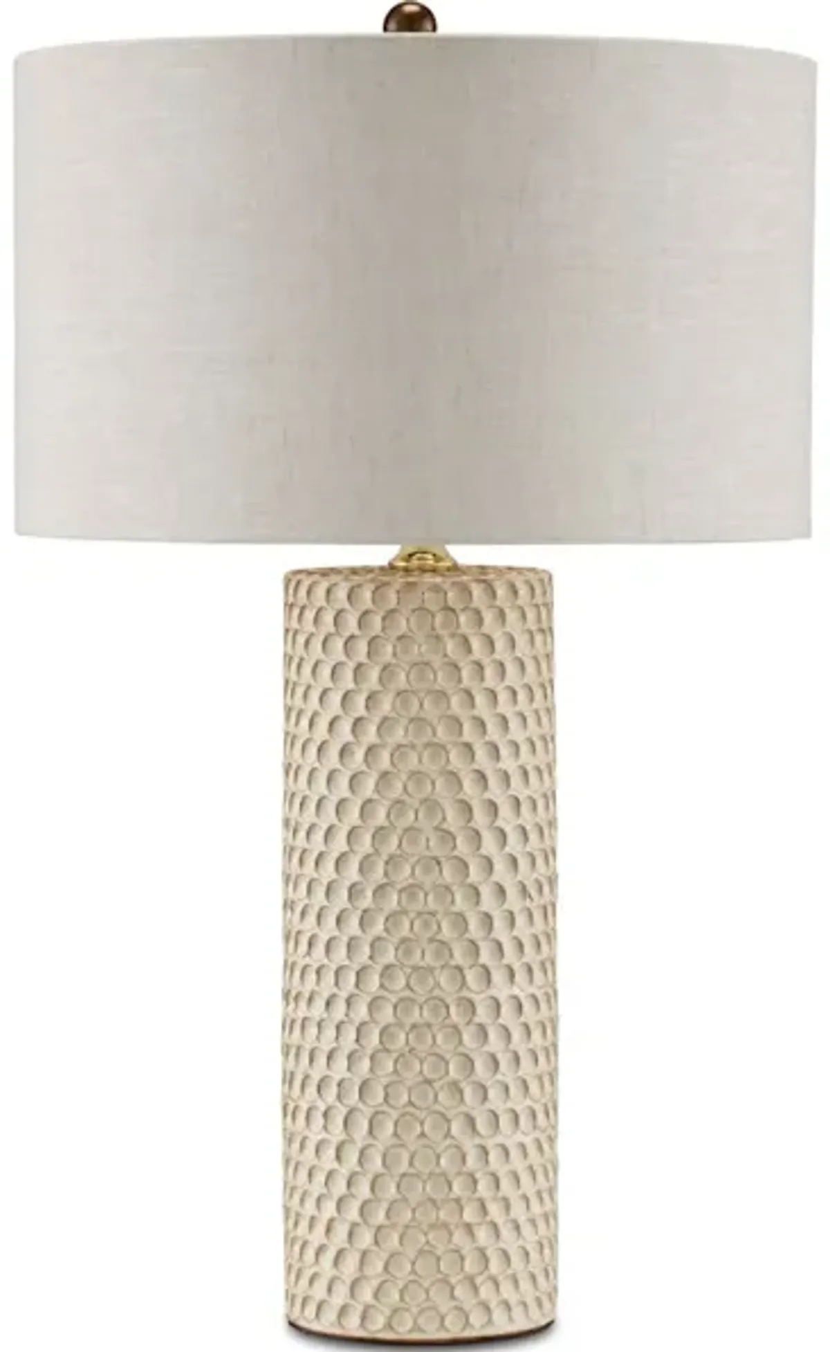 Polka Dot Ivory Table Lamp