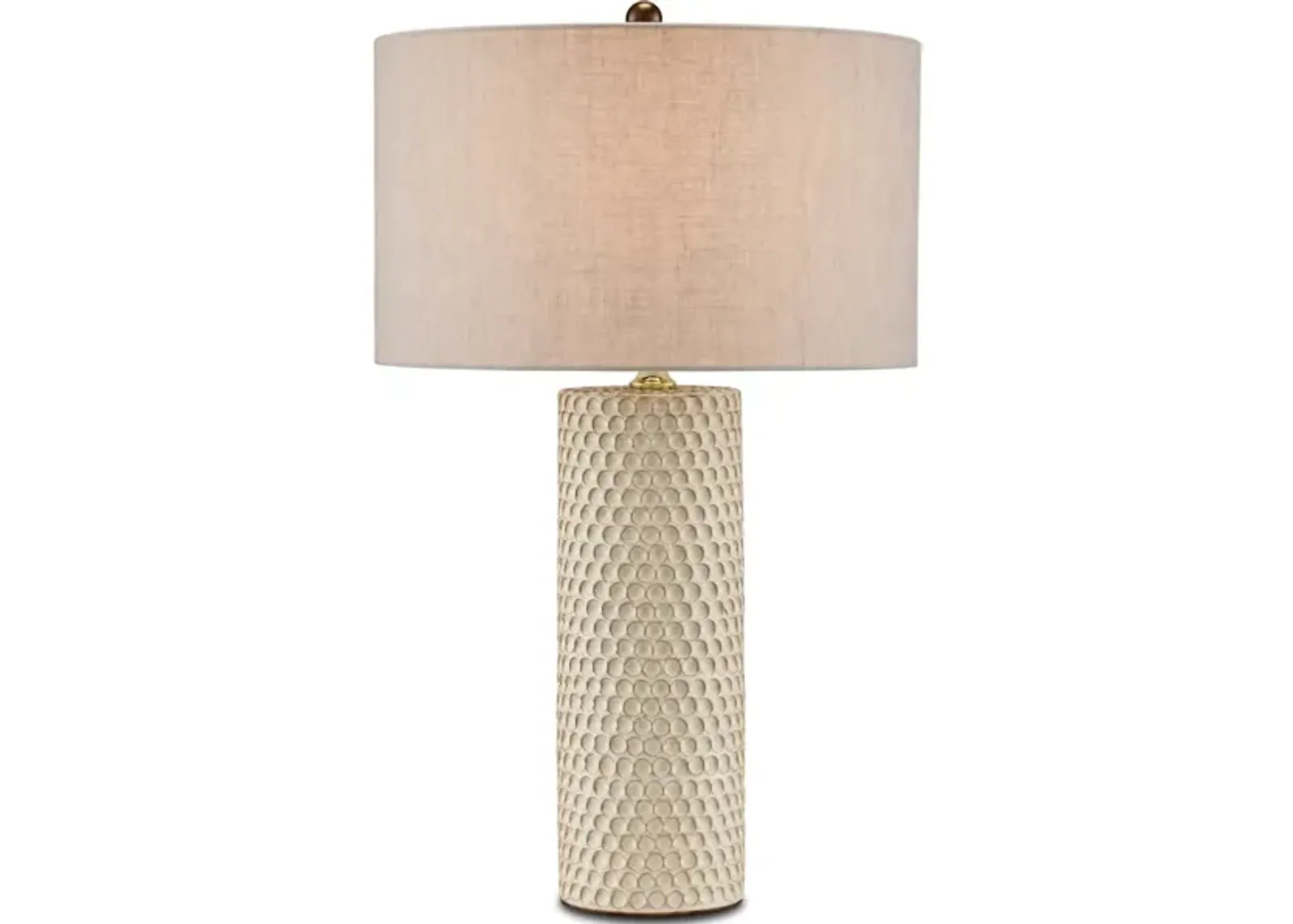 Polka Dot Ivory Table Lamp