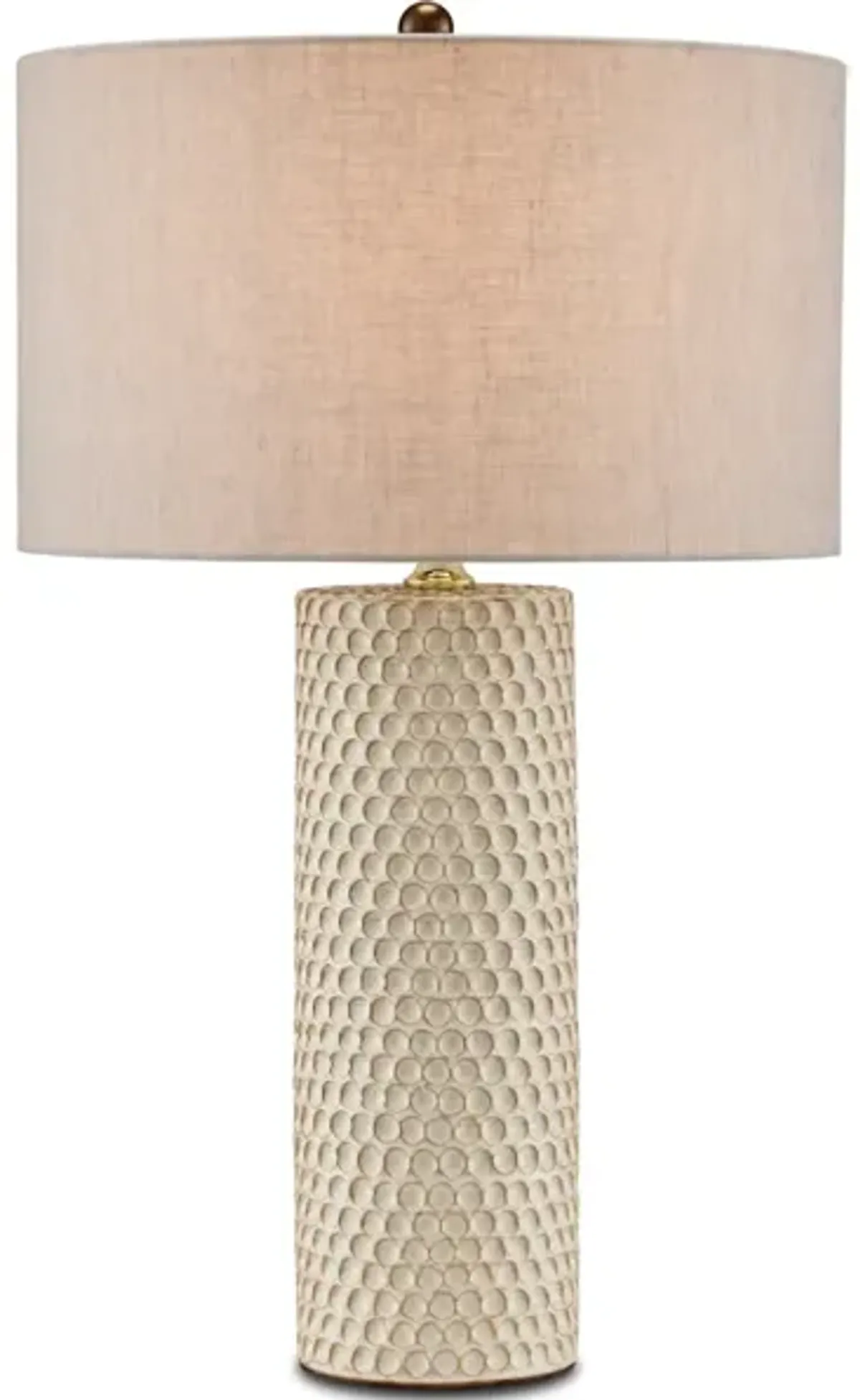 Polka Dot Ivory Table Lamp