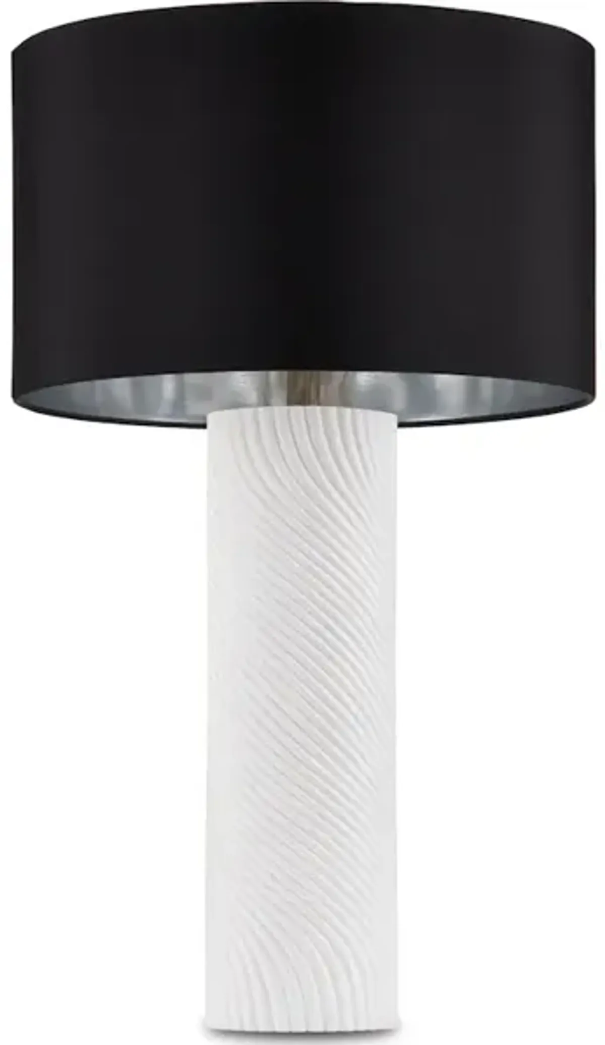 Groovy White Table Lamp