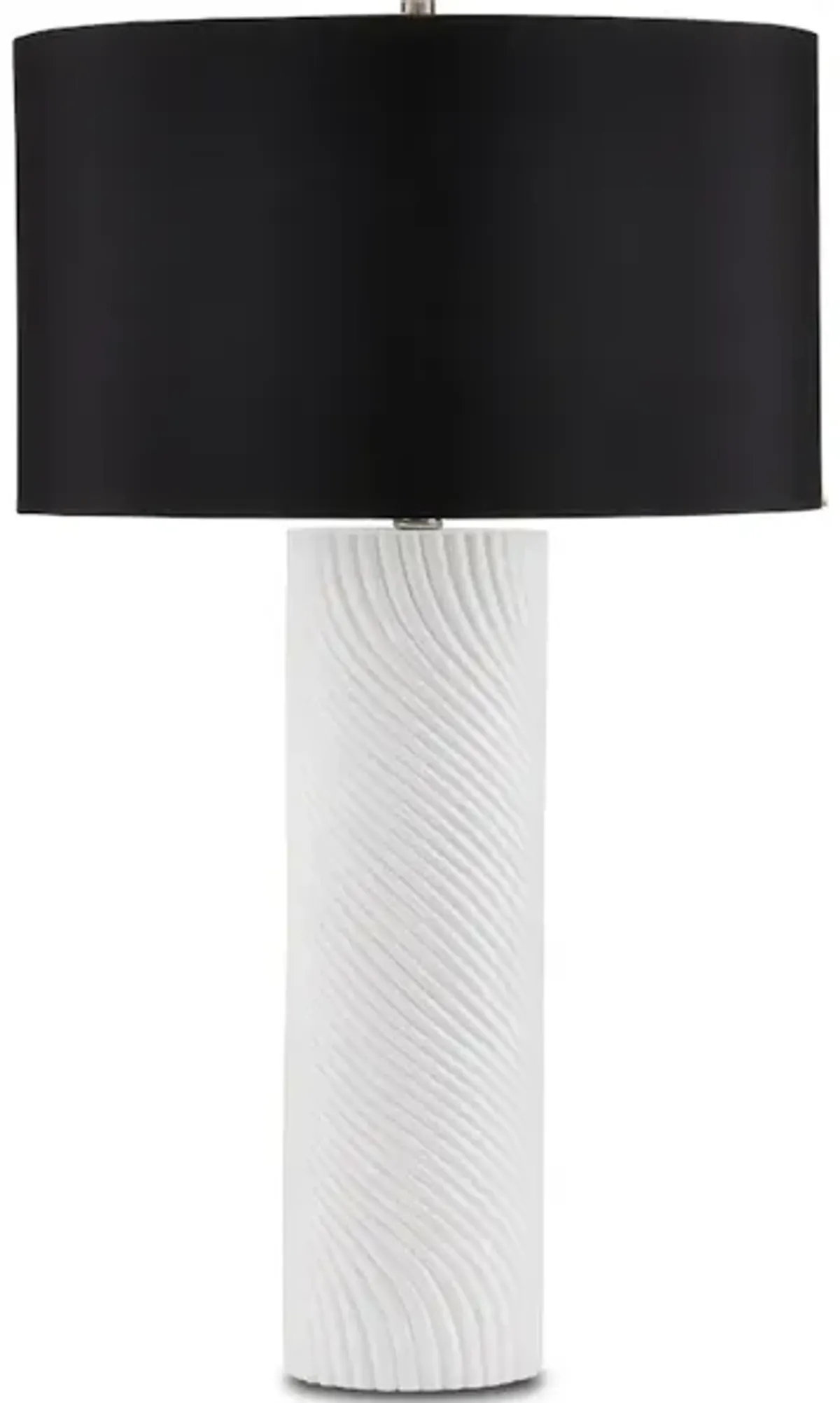 Groovy White Table Lamp