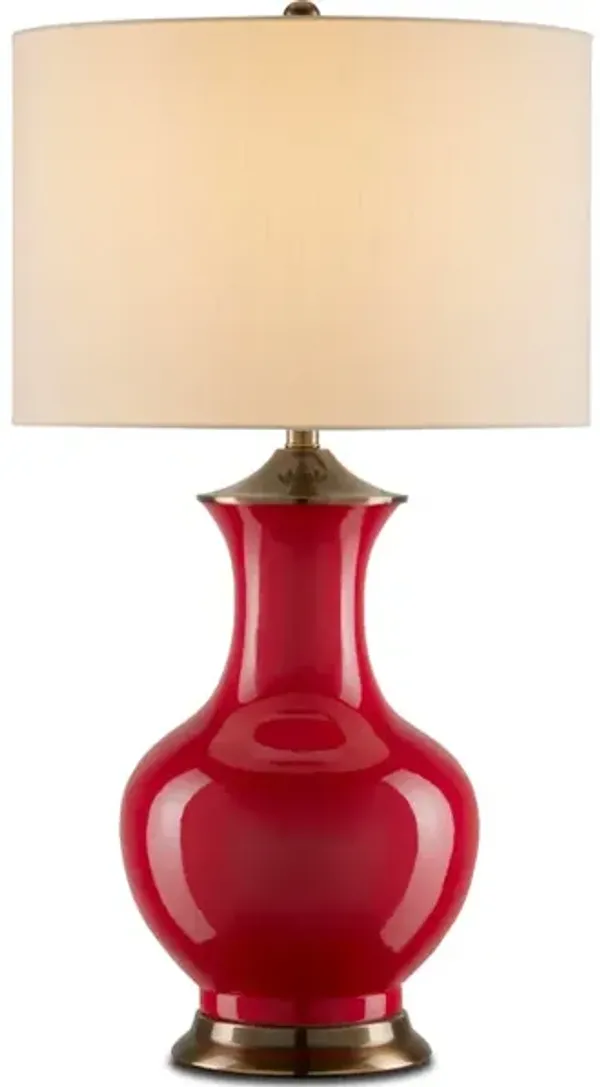 Lilou Red Table Lamp
