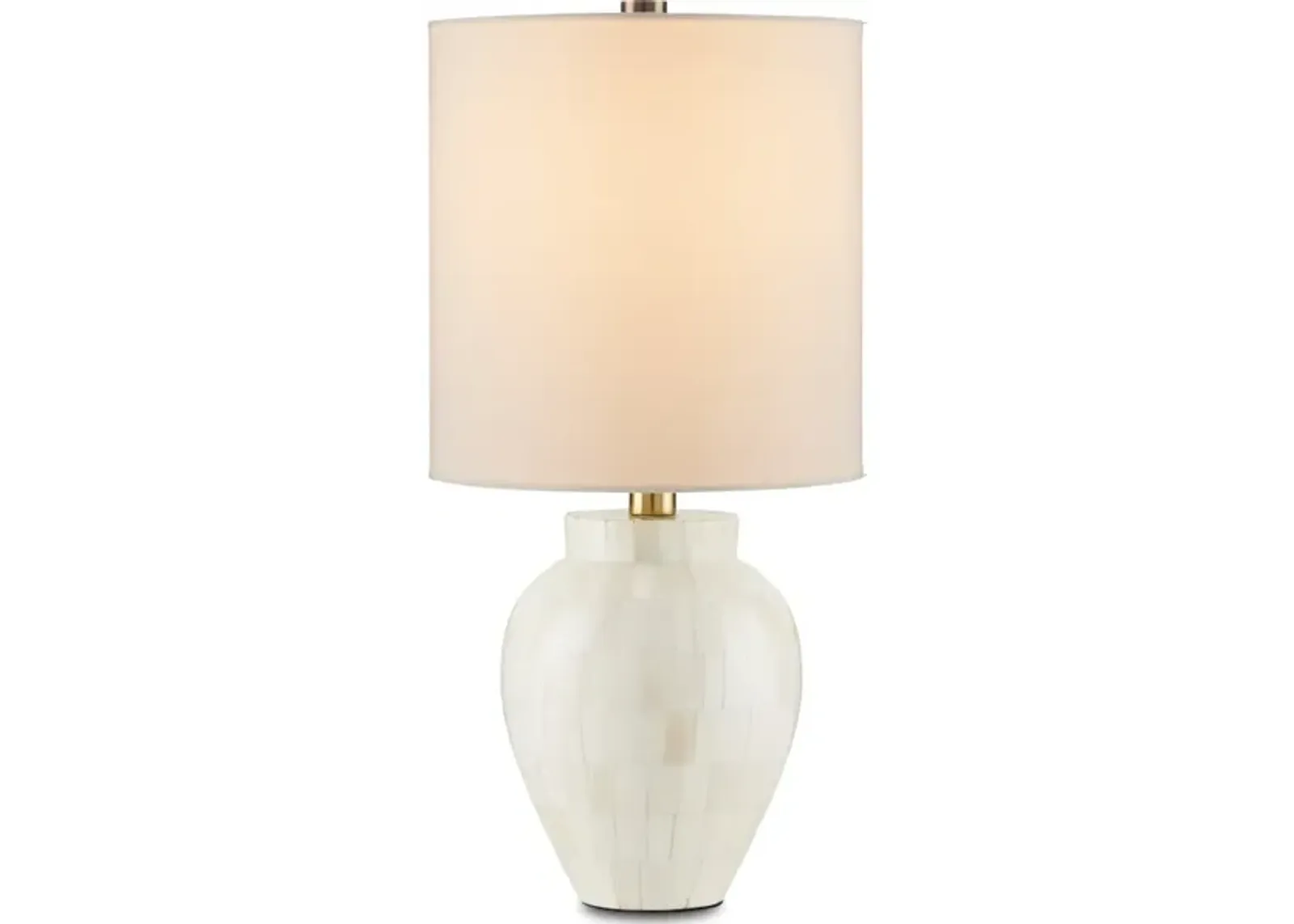 Osso White Round Table Lamp