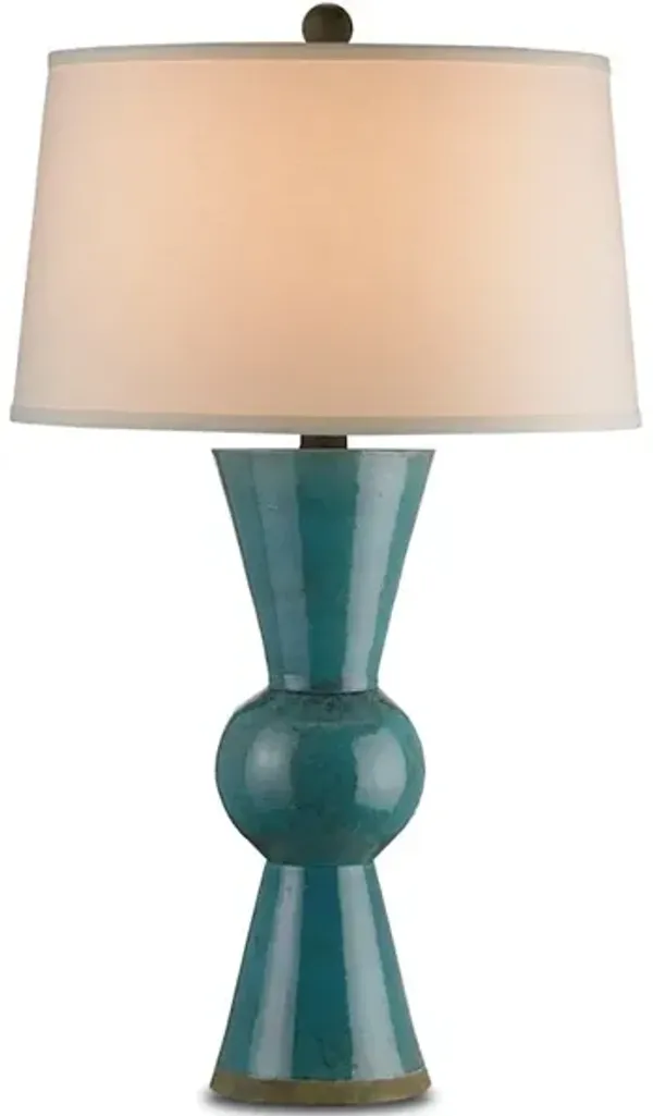 Upbeat Teal Table Lamp