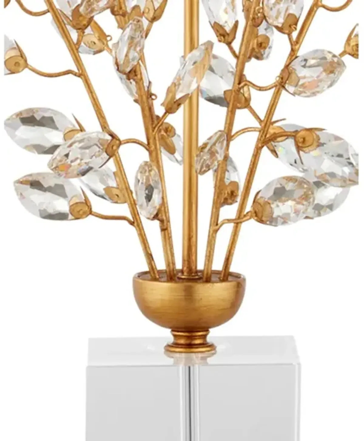 Forget-Me-Not Gold Table Lamp