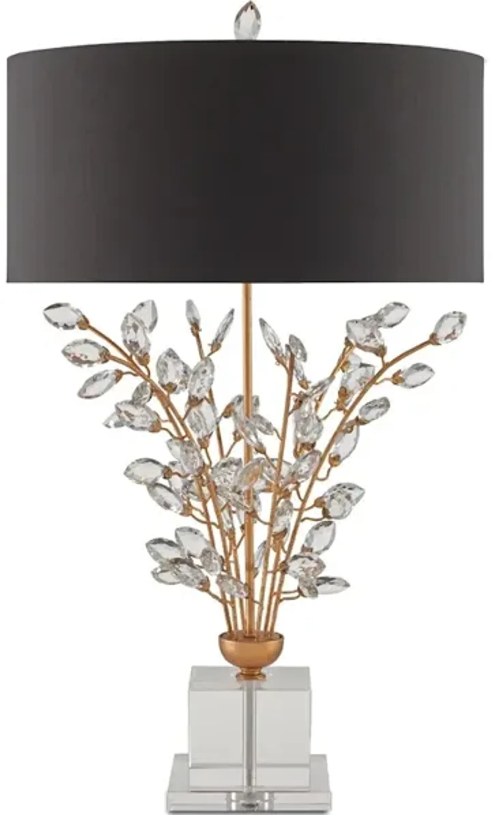 Forget-Me-Not Gold Table Lamp