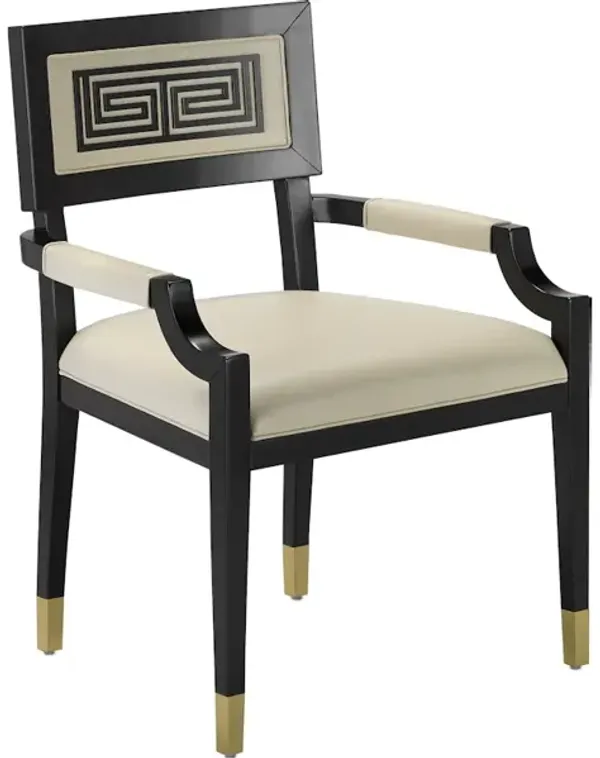 Artemis Leather Armchair, Milk