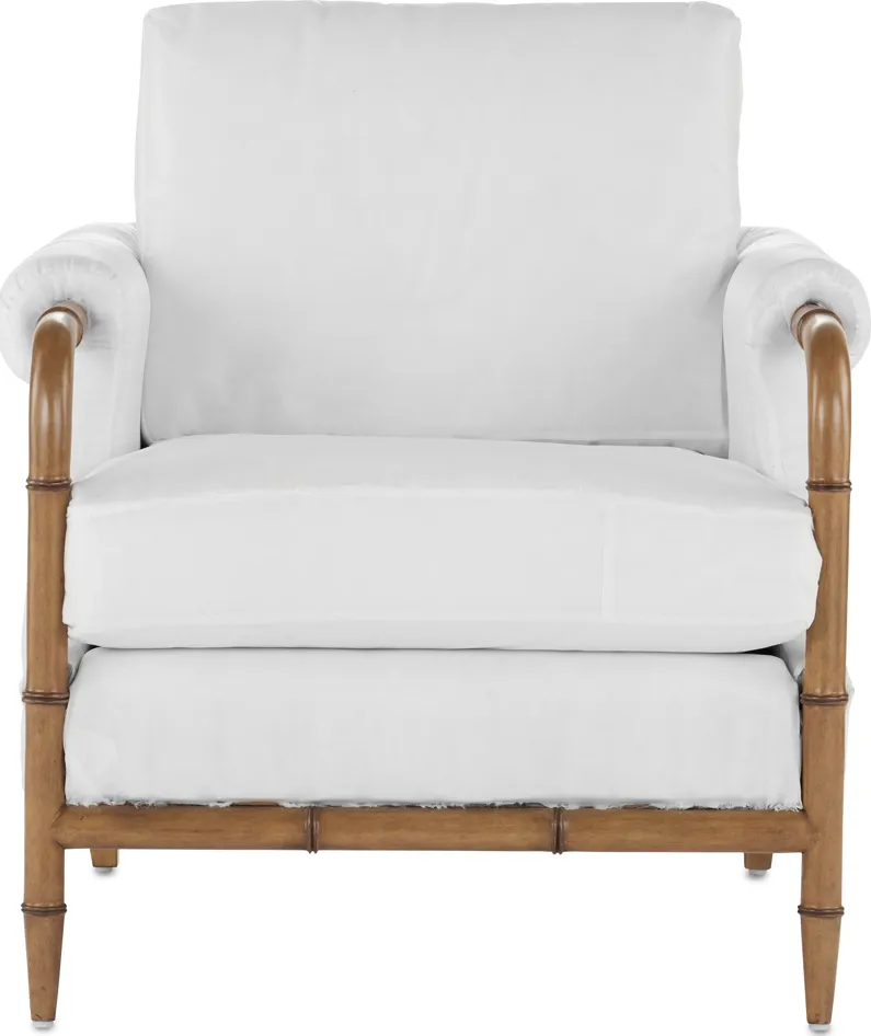 Merle Walnut Armchair, Muslin