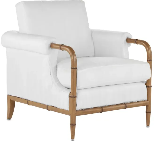 Merle Walnut Armchair, Muslin