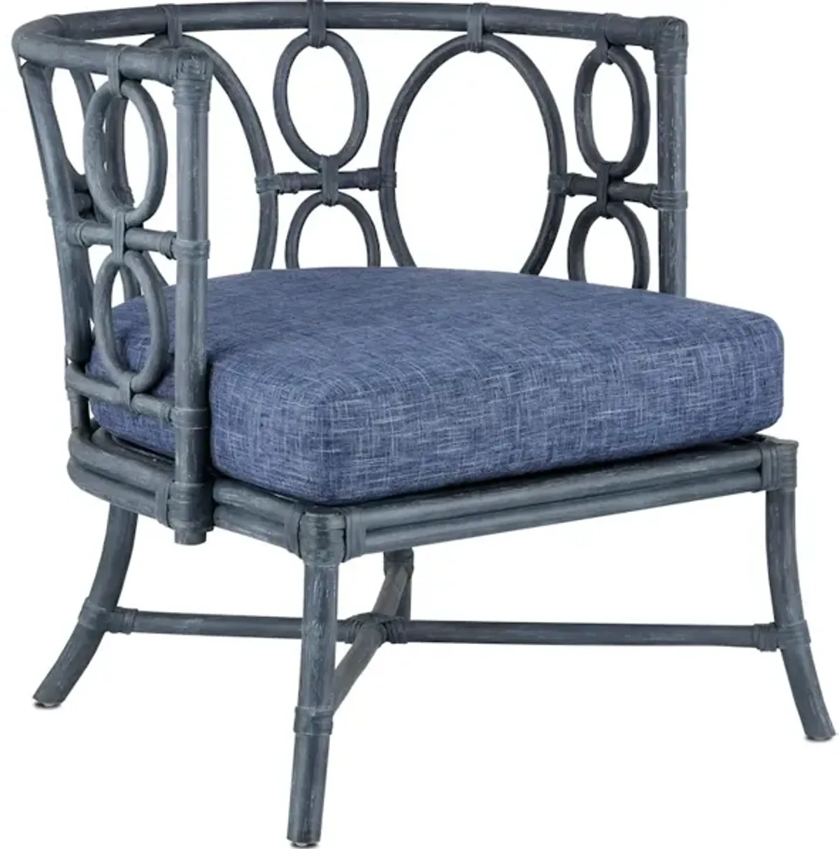 Tegal Navy Chair, Finn Indigo