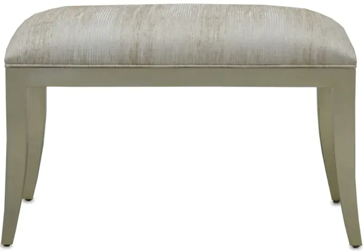 Garson Silver Ottoman, Fresh Files Linen