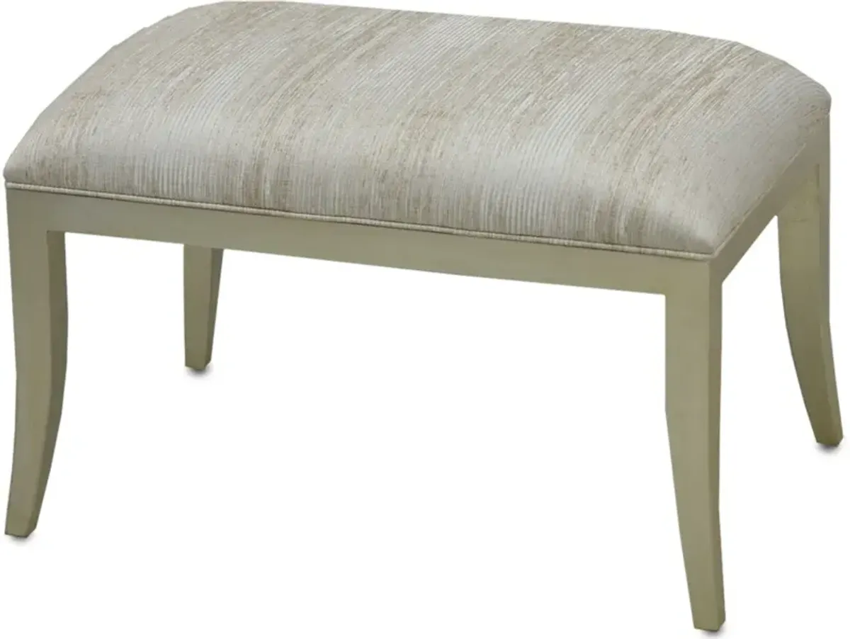 Garson Silver Ottoman, Fresh Files Linen