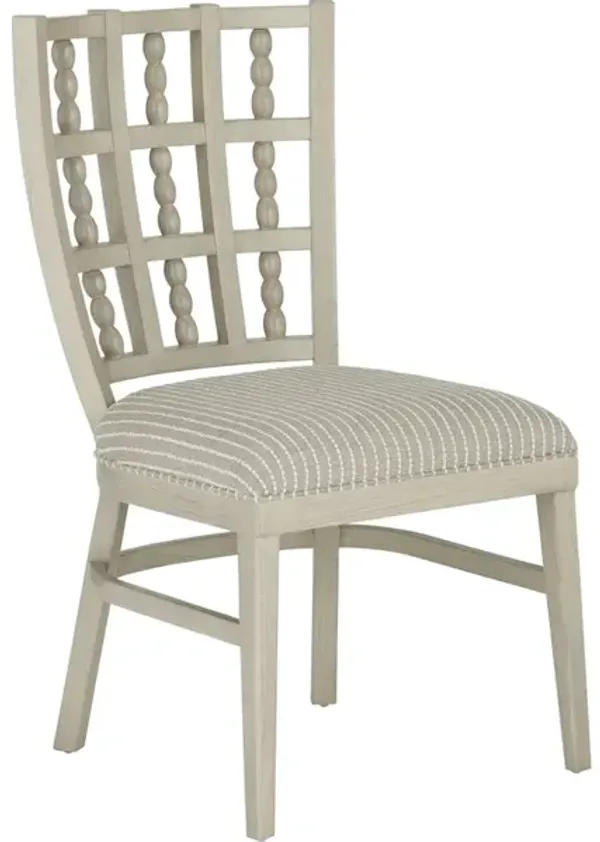 Norene Gray Chair, Demetria Parchment