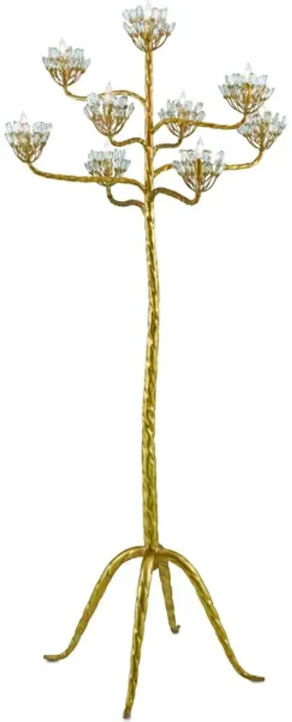 Agave Americana Gold Floor Lamp
