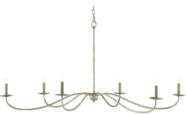 Saxon Large Silver Chandelier