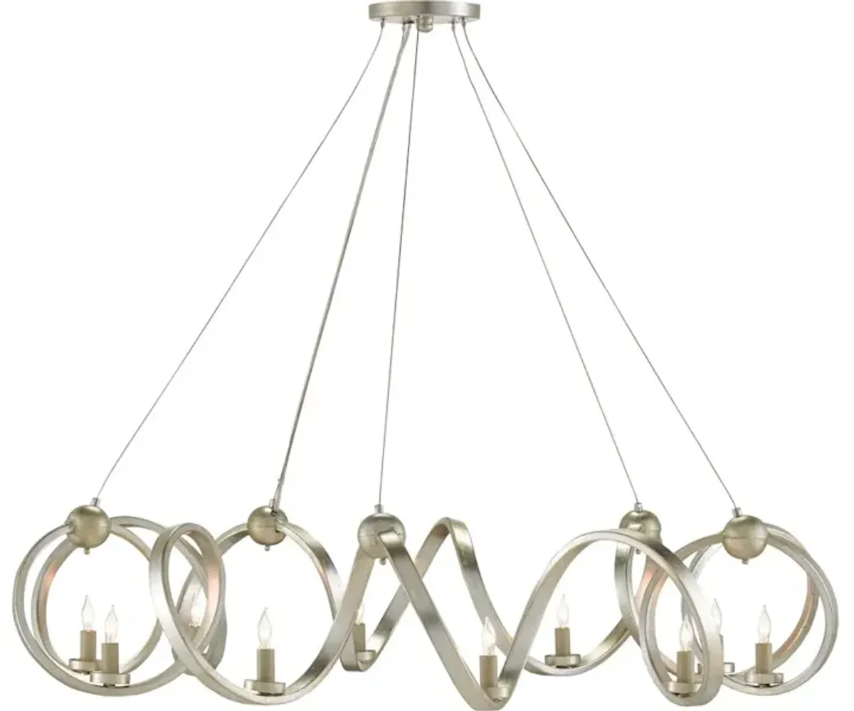 Ringmaster Silver Chandelier