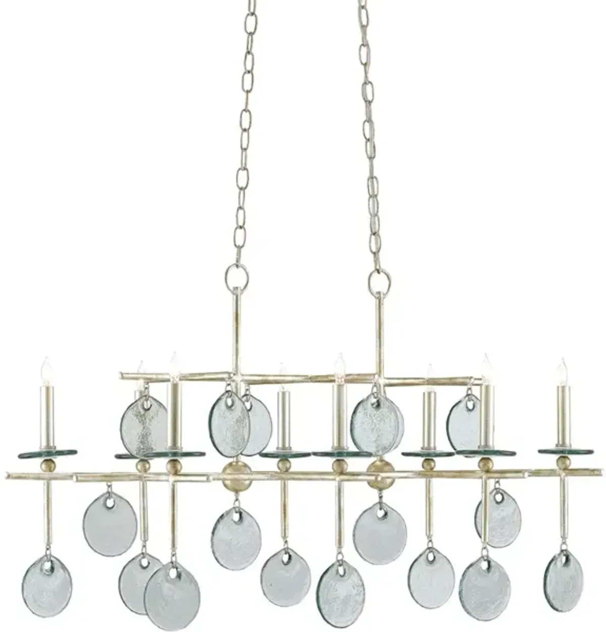 Sethos Silver Rectangular Chandelier