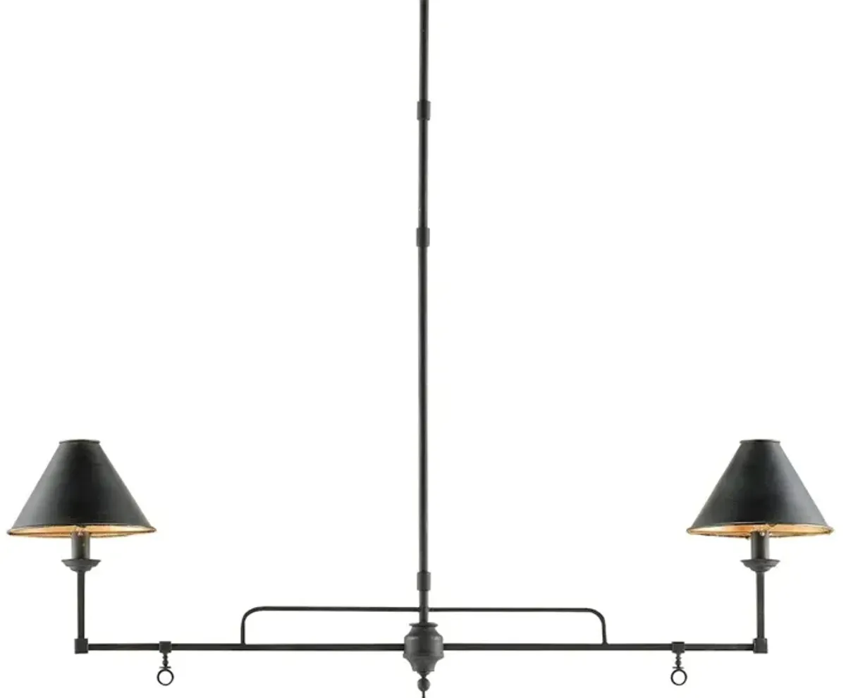 Prosperity Black Rectangular Chandelier