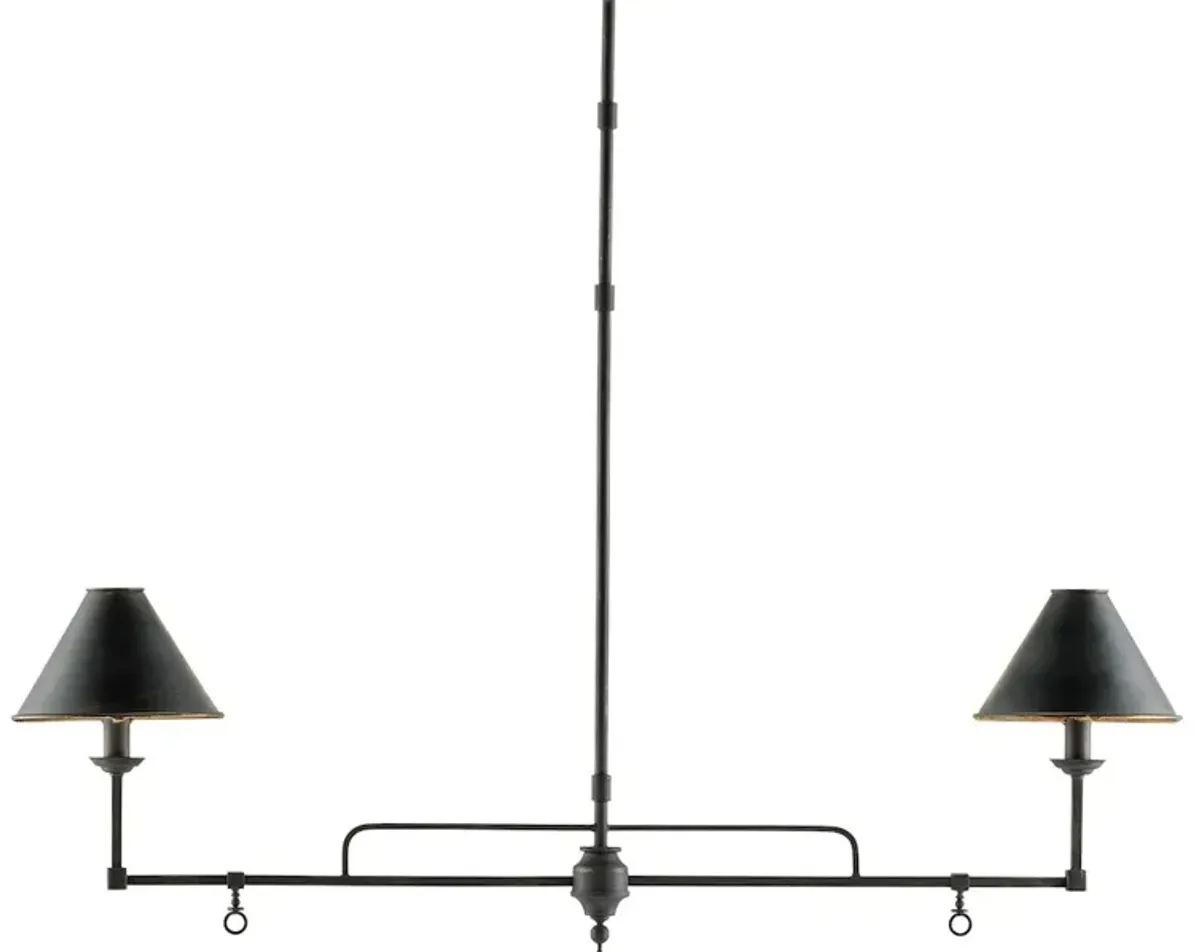 Prosperity Black Rectangular Chandelier