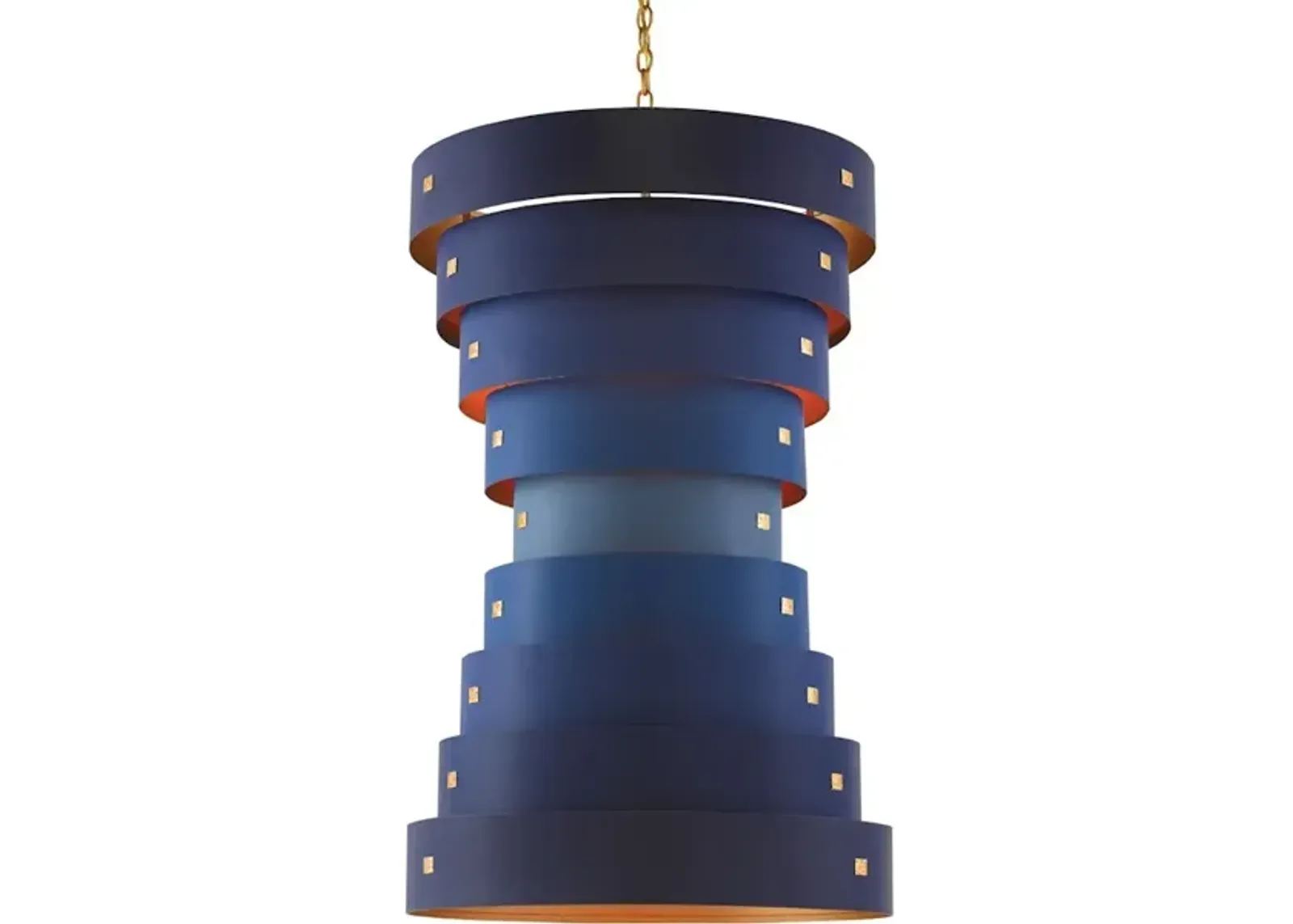 Graduation Large Blue Chandelier