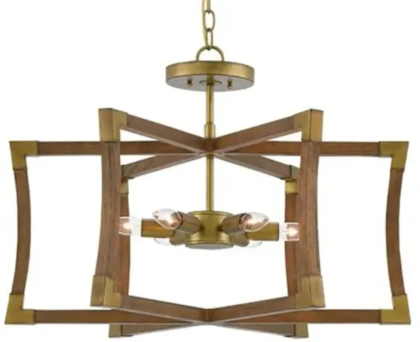 Bastian Small Chestnut Semi-Flush Mount