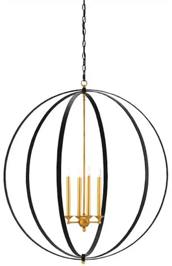 Ogden Black Orb Chandelier