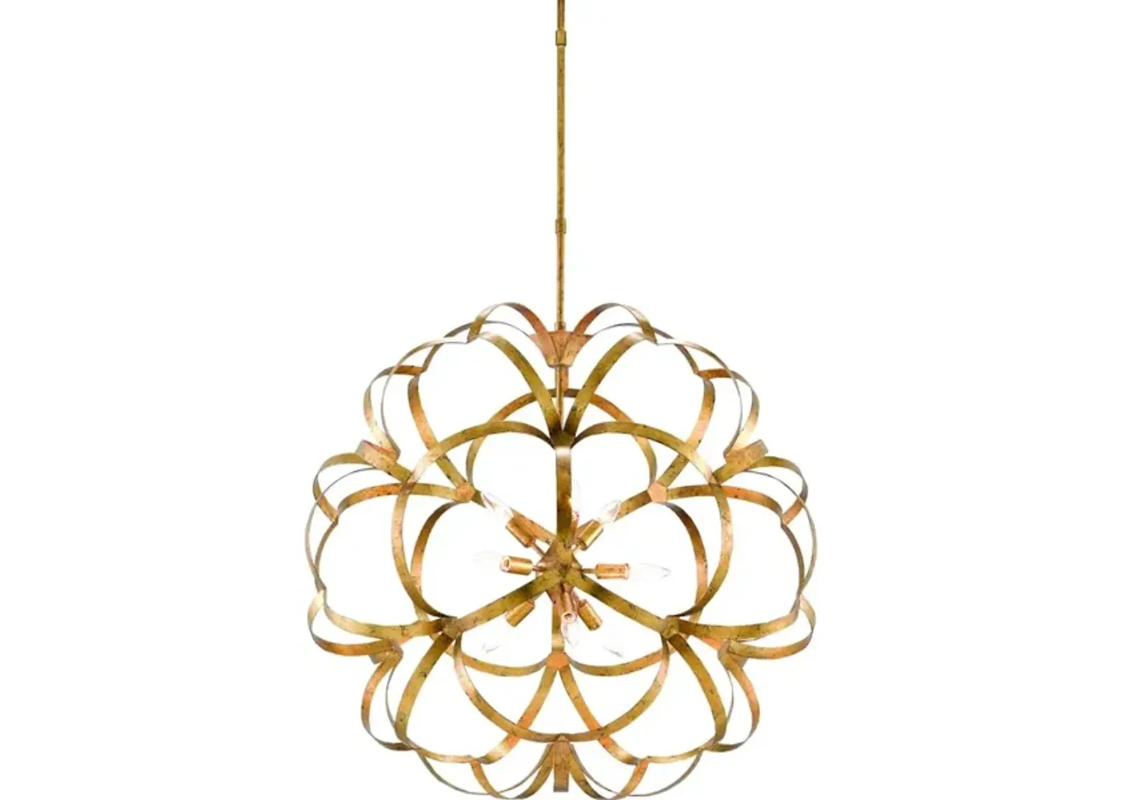 Sappho Gold Orb Chandelier