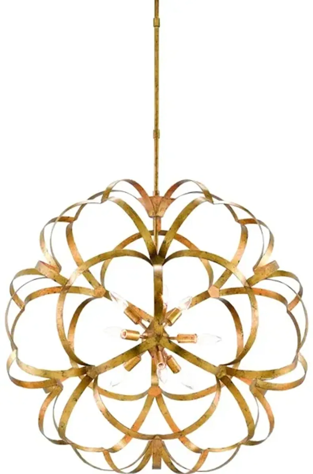 Sappho Gold Orb Chandelier