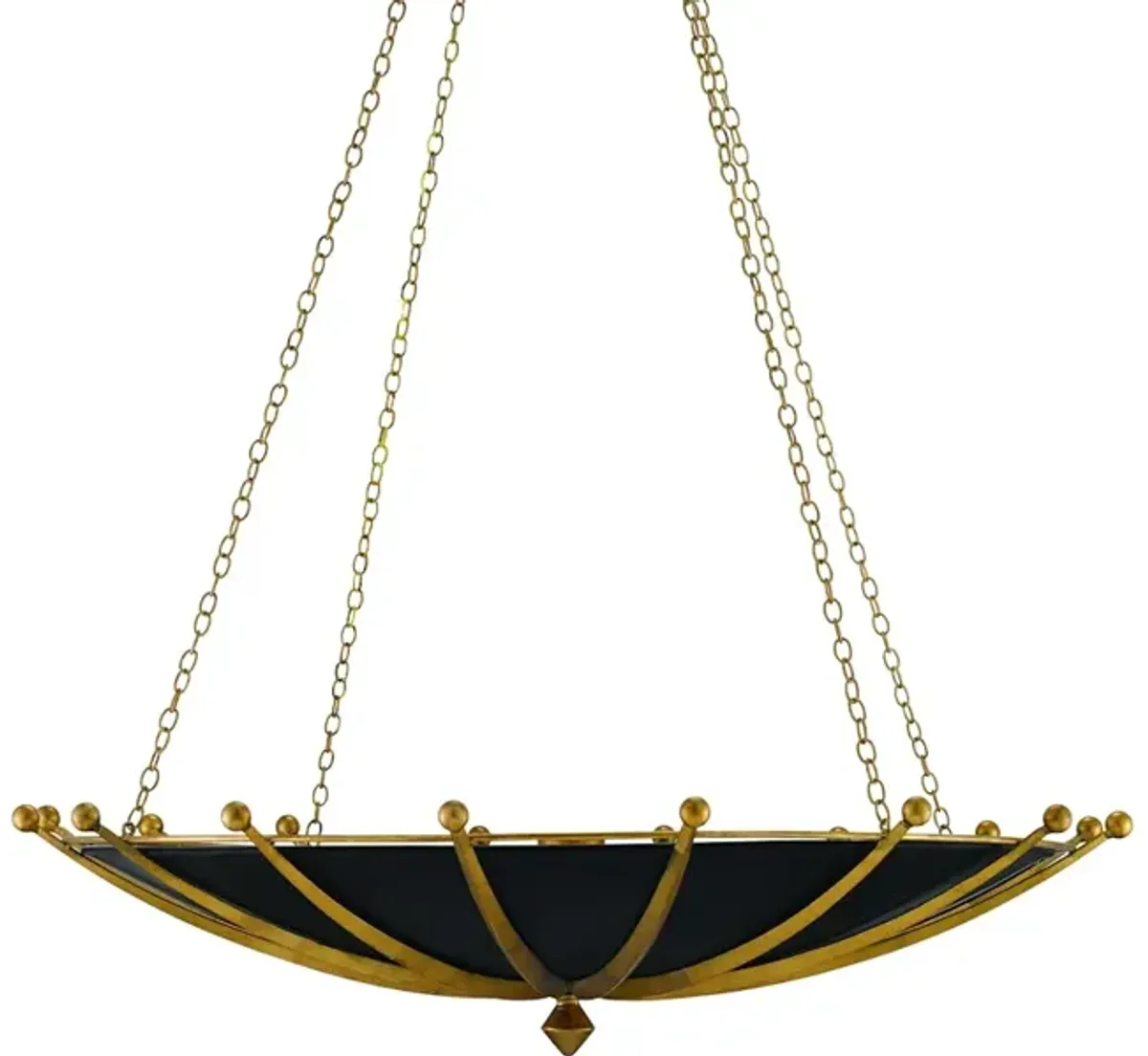 Fontaine Black and Gold Chandelier