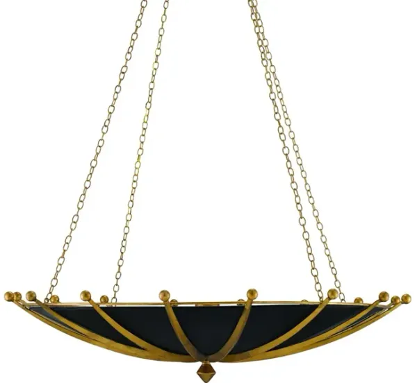 Fontaine Black and Gold Chandelier