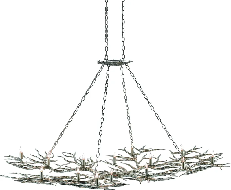 Rainforest Large Silver Chandelier