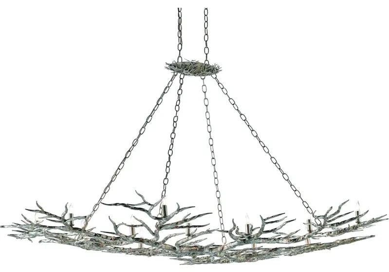 Rainforest Large Silver Chandelier