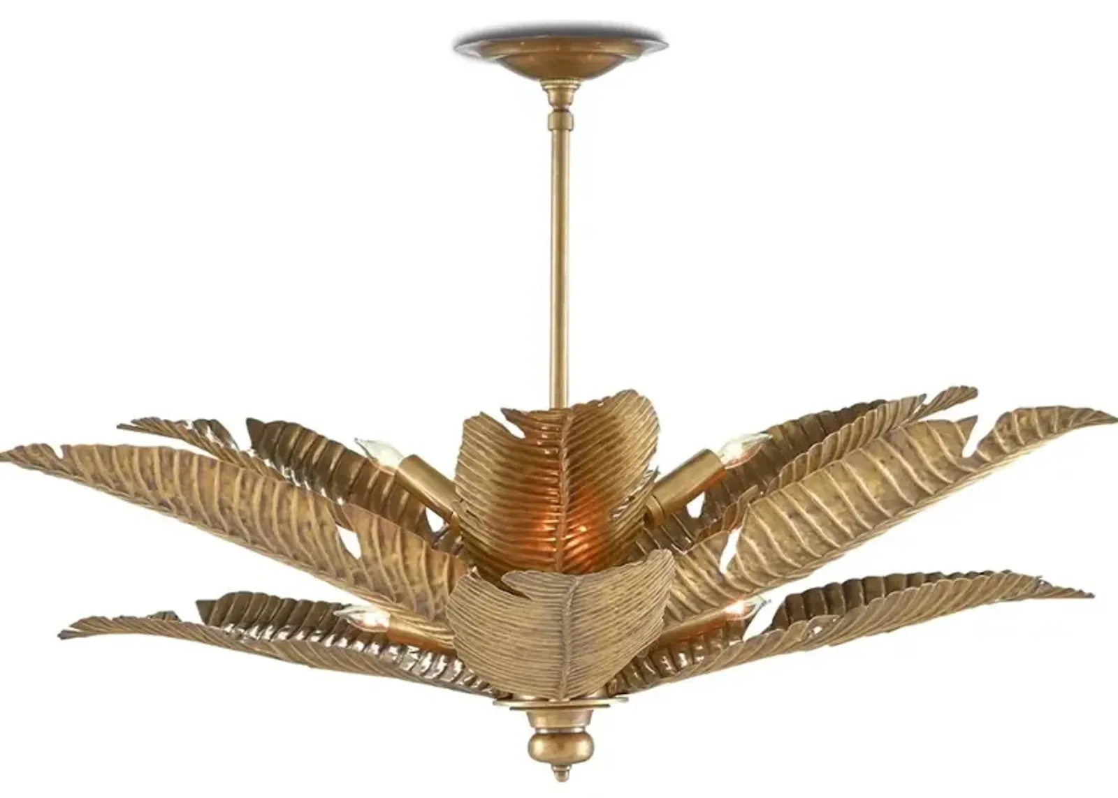 Tropical Gold Semi-Flush Mount