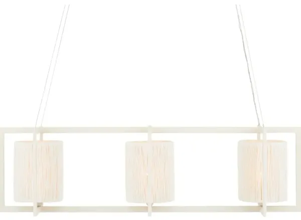 Monreale White Rectangular Chandelier
