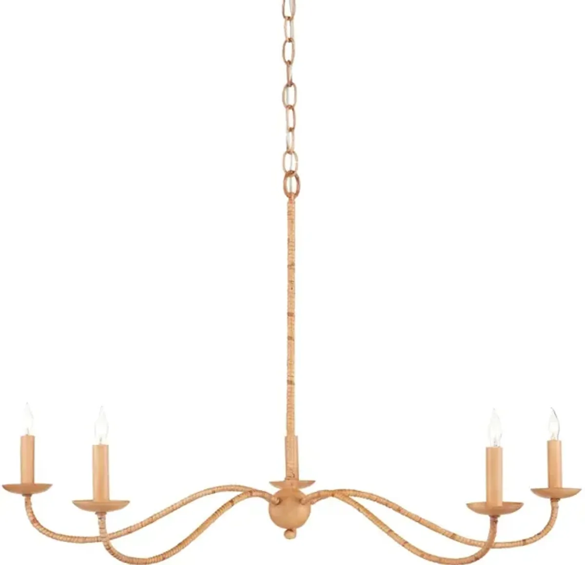 Saxon Small Tan Chandelier